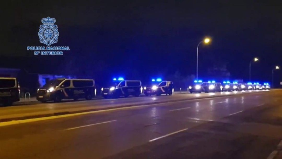 Imagen de la operación contra el narcotráfico en Madrid. Imagen de la operación contra el narcotráfico en Madrid.