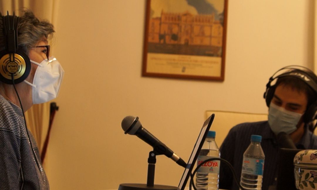 Uno de los momentos del programa especial desde la casa de Manuel Azaña. Uno de los momentos del programa especial desde la casa de Manuel Azaña.