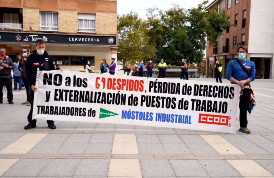 Concentración de los trabajadores de Moinsa Concentración de los trabajadores de Moinsa