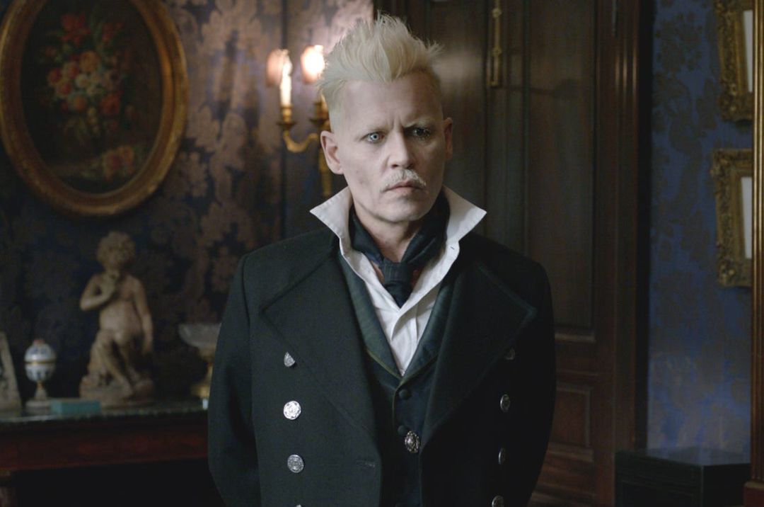Johnny Depp como Grindelwald en 'Animales Fantásticos' Johnny Depp como Grindelwald en 'Animales Fantásticos'