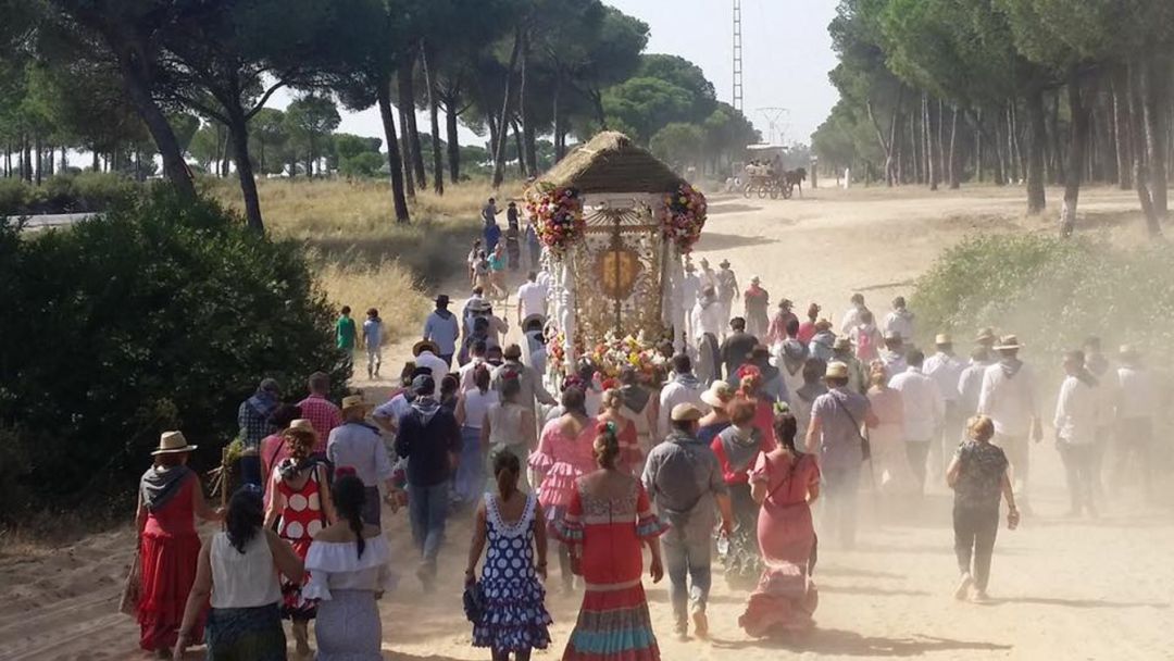 La Hermandad de Algeciras en el Camino del Rocío. La Hermandad de Algeciras en el Camino del Rocío.