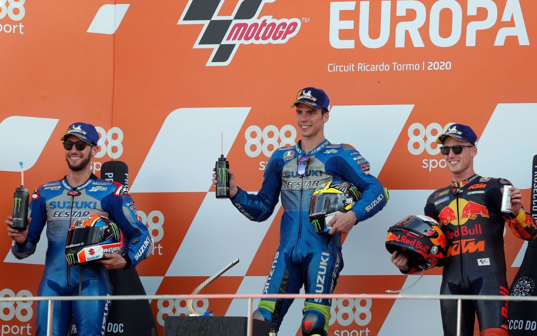 Podio plenamente español en la carrera de Moto GP del Gran Premio de Europa Podio plenamente español en la carrera de Moto GP del Gran Premio de Europa