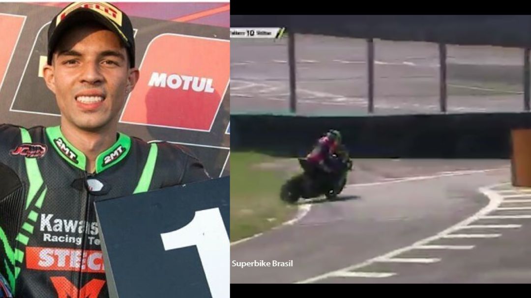 El brasileño corría el SuperBike en el circuito de Interlagos El brasileño corría el SuperBike en el circuito de Interlagos
