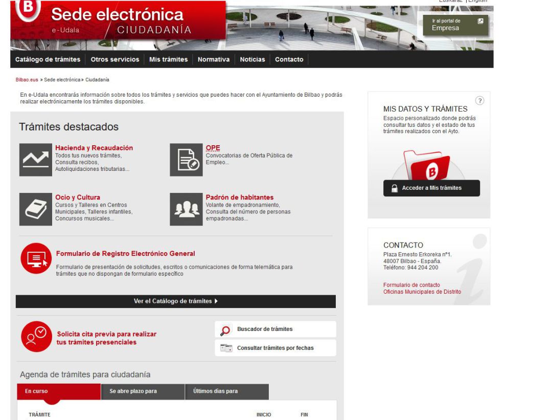 La pandemia ha dado un "acelerón" a la administración electrónica en Bilbao
La pandemia ha dado un "acelerón" a la administración electrónica en Bilbao