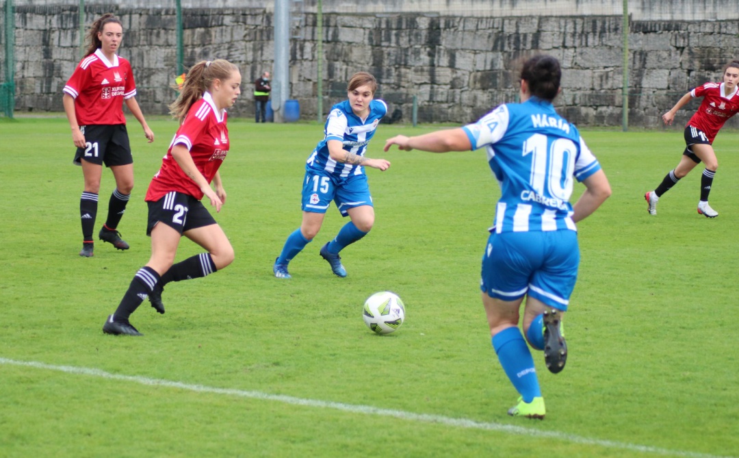 Imagen del encuentro disputado por el Victoria en Abegondo ante el Dépor Imagen del encuentro disputado por el Victoria en Abegondo ante el Dépor