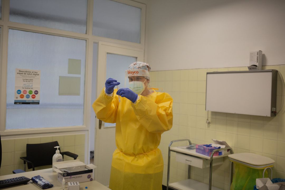 Muestra de un test del covid. Muestra de un test del covid.