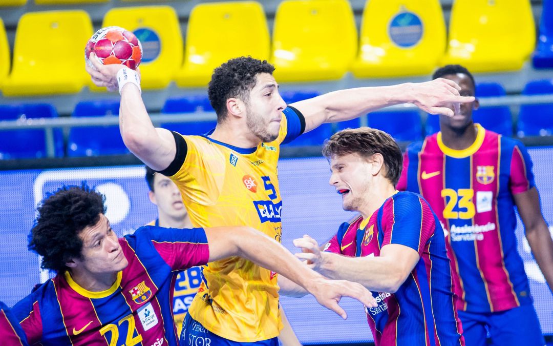 El brasileño Guilherme Leonel logró dos tantos ante los azulgrana. El brasileño Guilherme Leonel logró dos tantos ante los azulgrana.