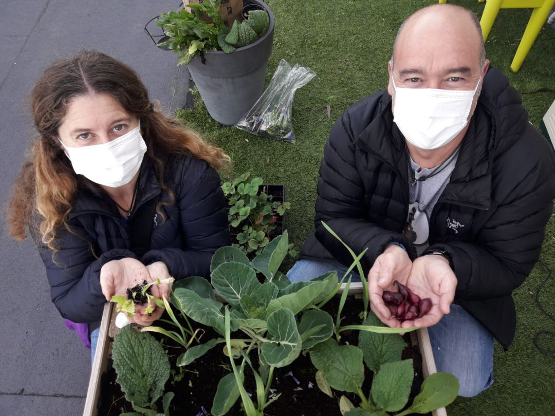 Plantamos cebollas y escarola con Amaia e Iñaki Plantamos cebollas y escarola con Amaia e Iñaki
