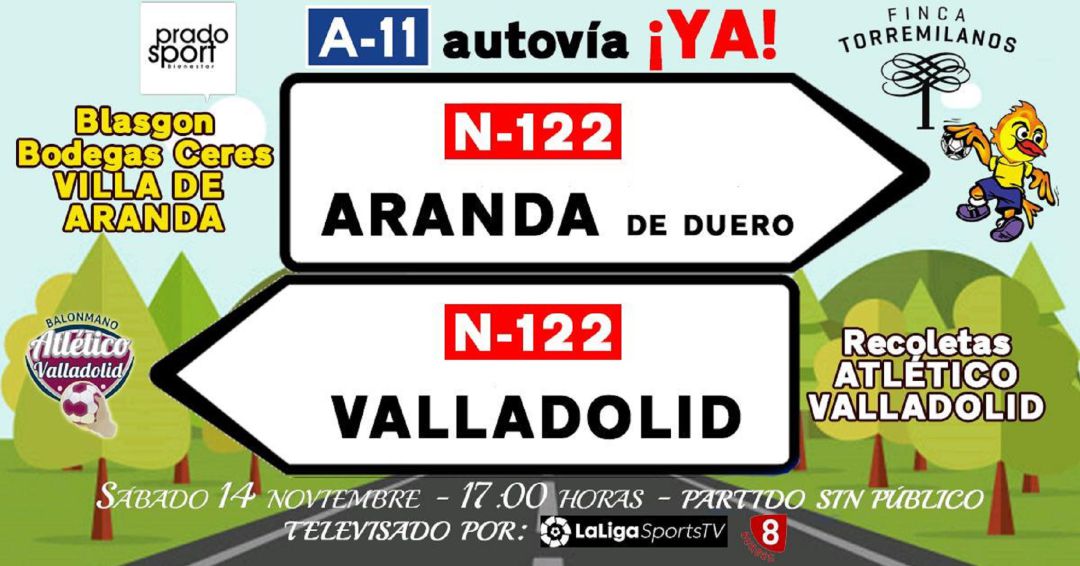 Este es el cartel que ha diseñado el club para revindicar la A-11. Este es el cartel que ha diseñado el club para revindicar la A-11.