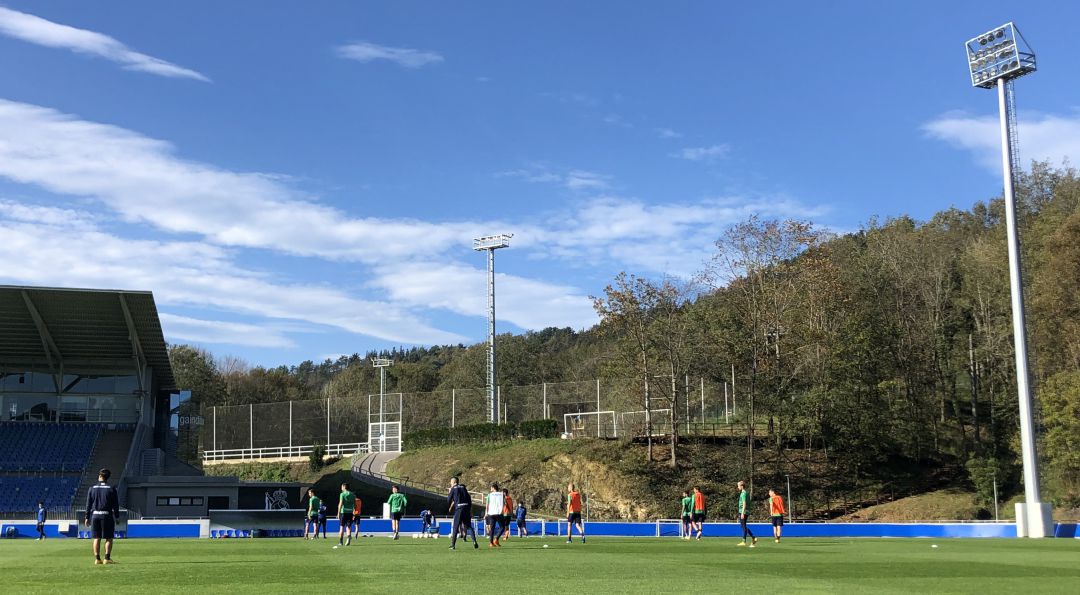 Imagen del entrenamiento en Zubieta Imagen del entrenamiento en Zubieta