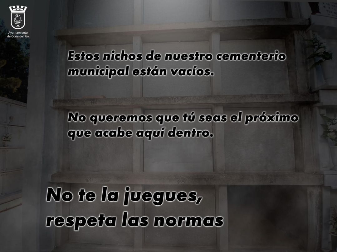 Imagen de la campaña difundida en redes sociales por el Ayuntamiento de Coria Imagen de la campaña difundida en redes sociales por el Ayuntamiento de Coria