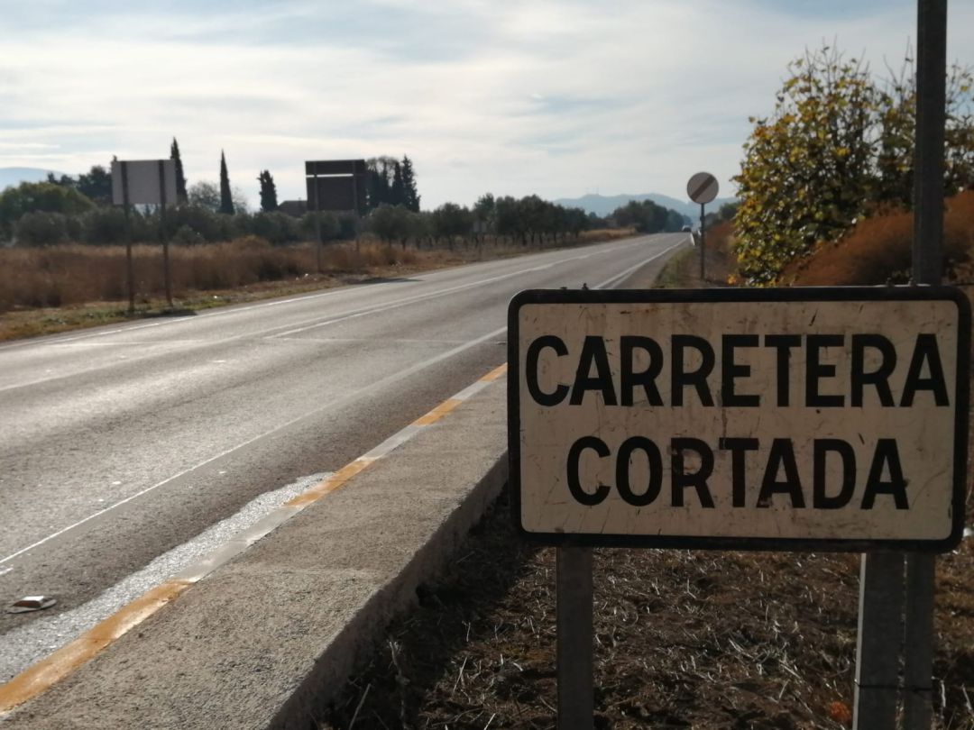 Carretara de La Torreta cortada Carretara de La Torreta cortada