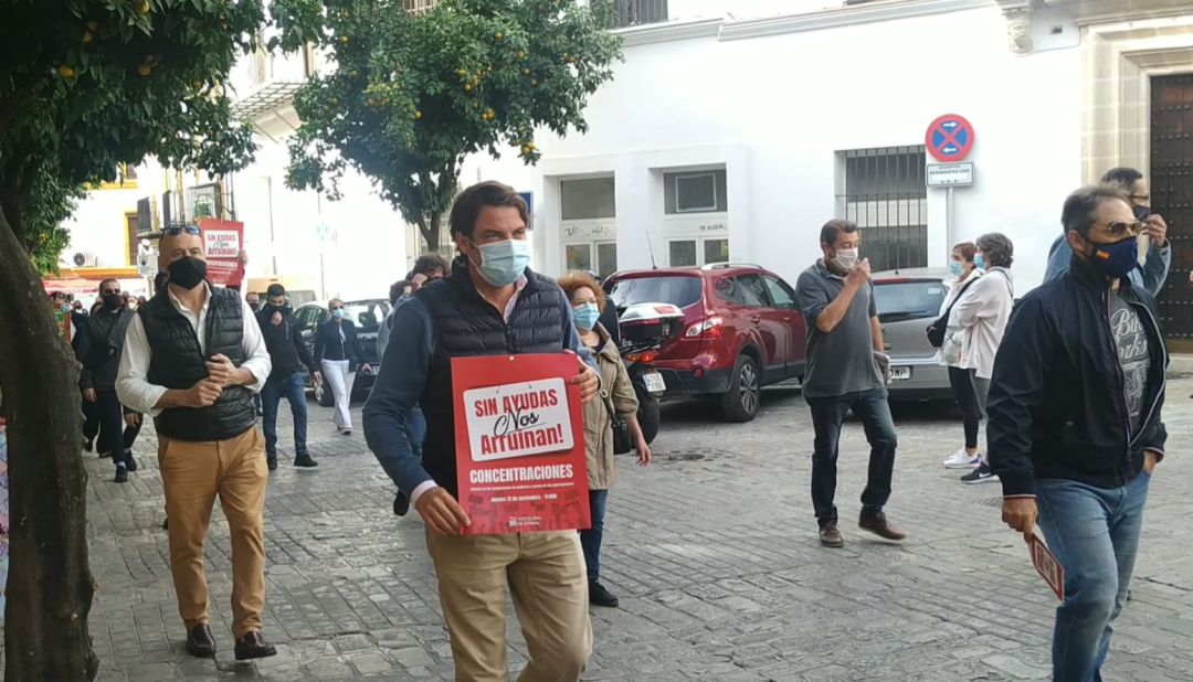 Protesta de hosteleros de Jerez este jueves Protesta de hosteleros de Jerez este jueves