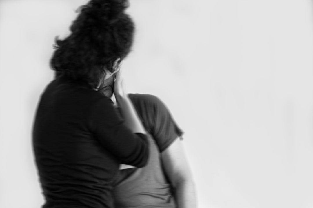 María San Miguel y su madre, en una imagen de la obra 'I'm a survivor' María San Miguel y su madre, en una imagen de la obra 'I'm a survivor'