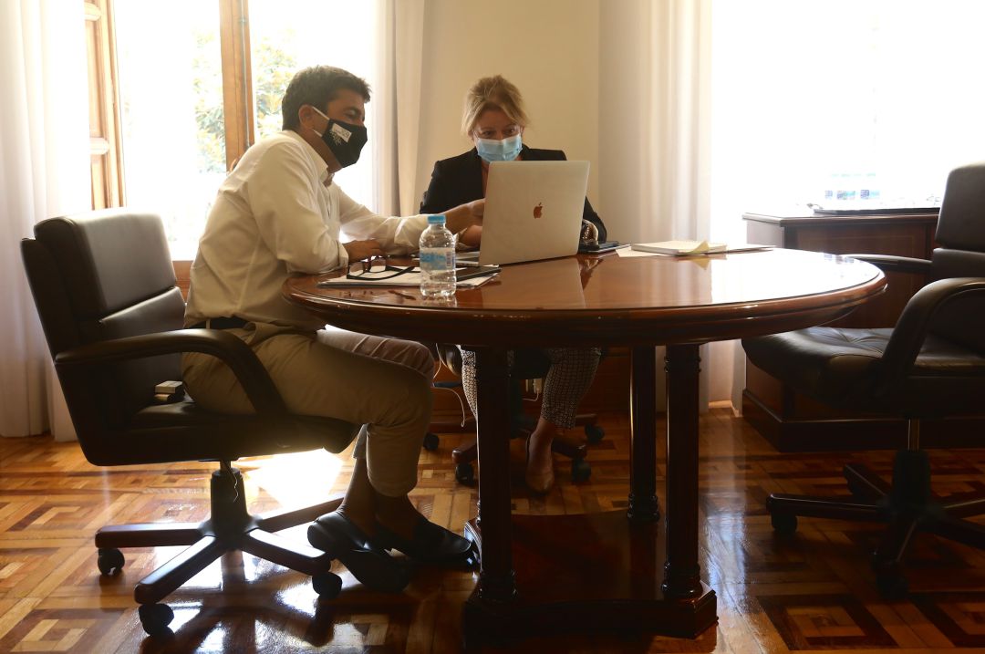 Carlos Mazón presidente dela Diputación y Ana Serna, diputada Carlos Mazón presidente dela Diputación y Ana Serna, diputada