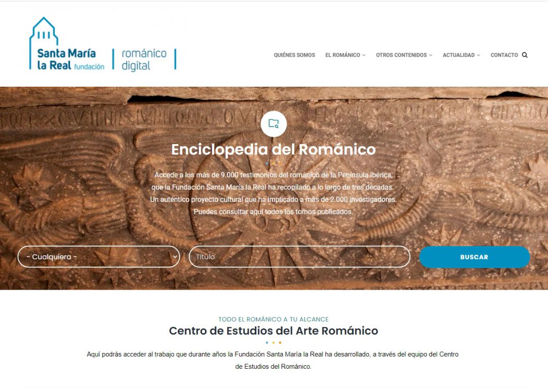 Nuevo portal del Románico de la Fundación Santa María la Real Nuevo portal del Románico de la Fundación Santa María la Real
