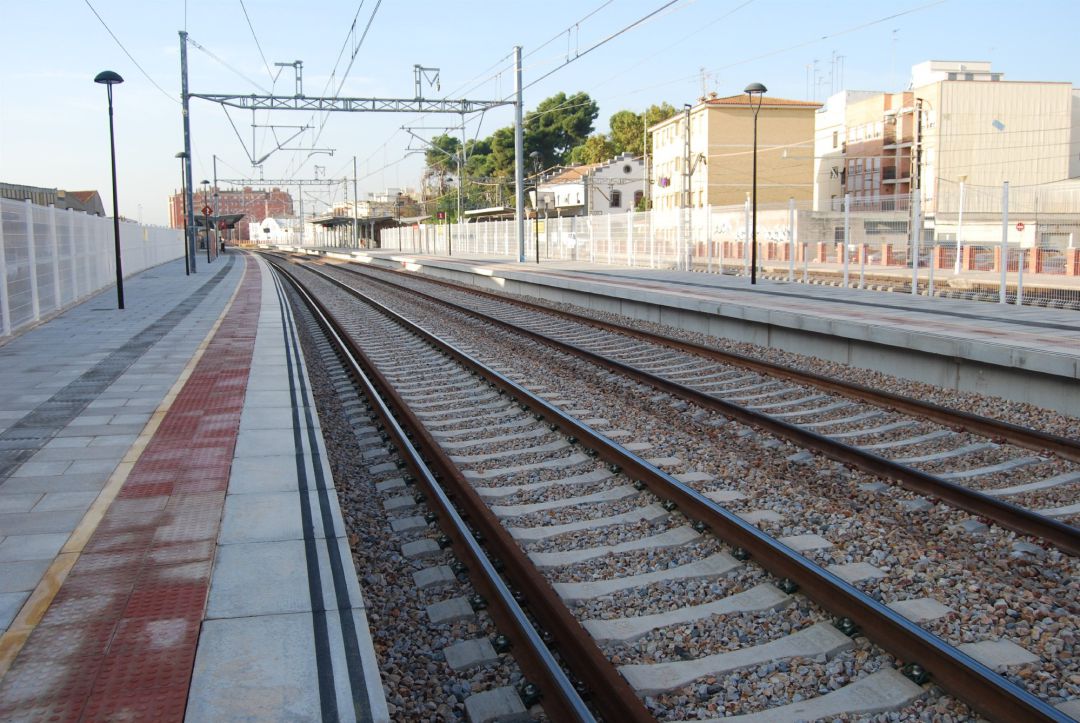 Imagen de las vías del tren Imagen de las vías del tren