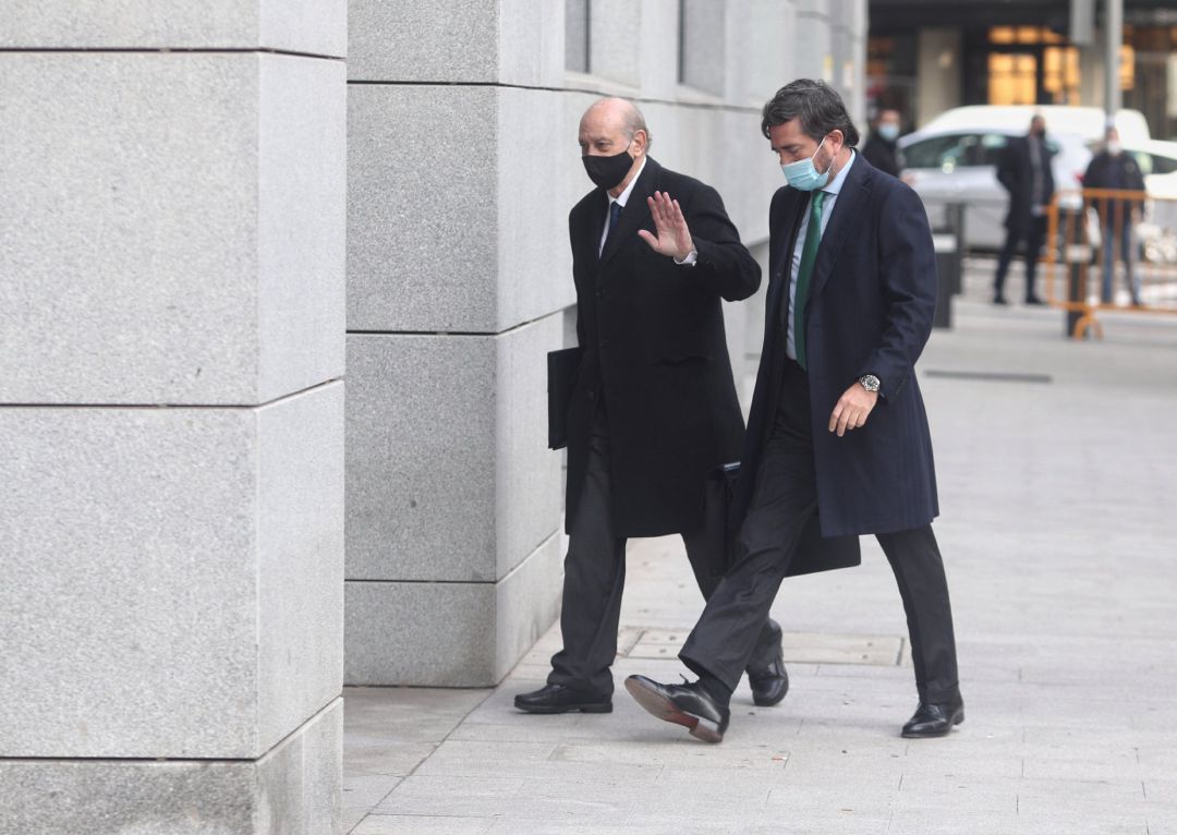 El exministro del Interior Jorge Fernández Díaz, a su llegada a la Audiencia Nacional para realizar el careo El exministro del Interior Jorge Fernández Díaz, a su llegada a la Audiencia Nacional para realizar el careo