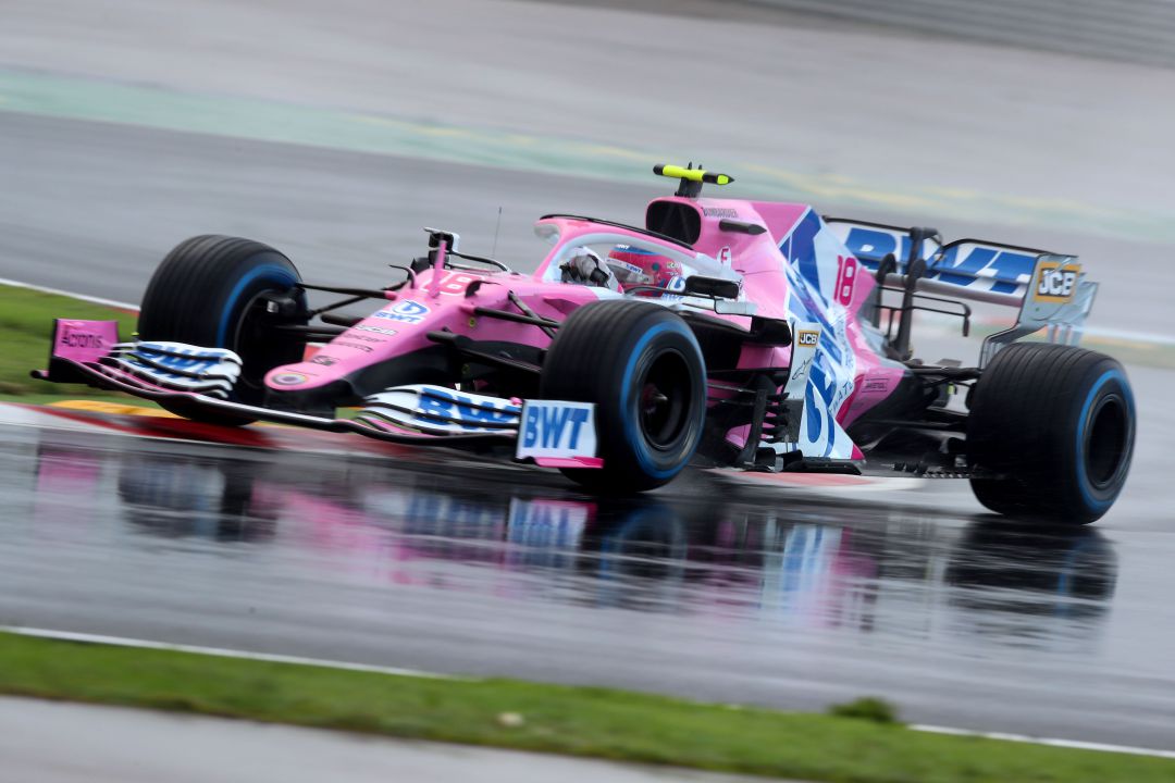 Lance Stroll, durante la clasificación del GP de Turquía. Lance Stroll, durante la clasificación del GP de Turquía.