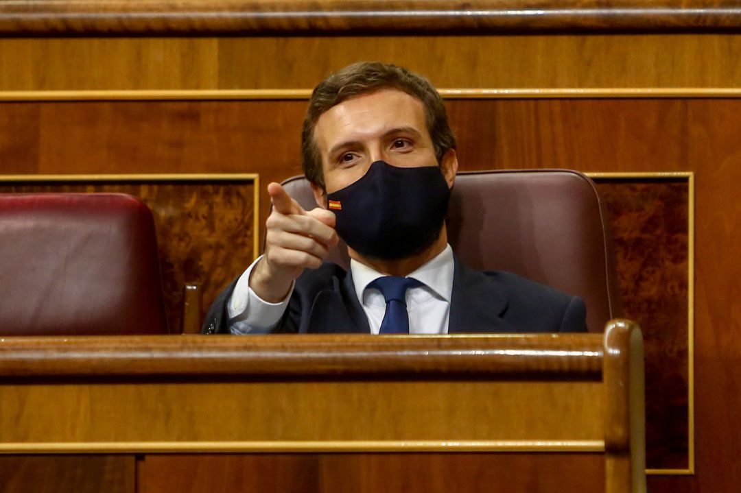 El líder del PP, Pablo Casado, en el Congreso de los Diputados El líder del PP, Pablo Casado, en el Congreso de los Diputados