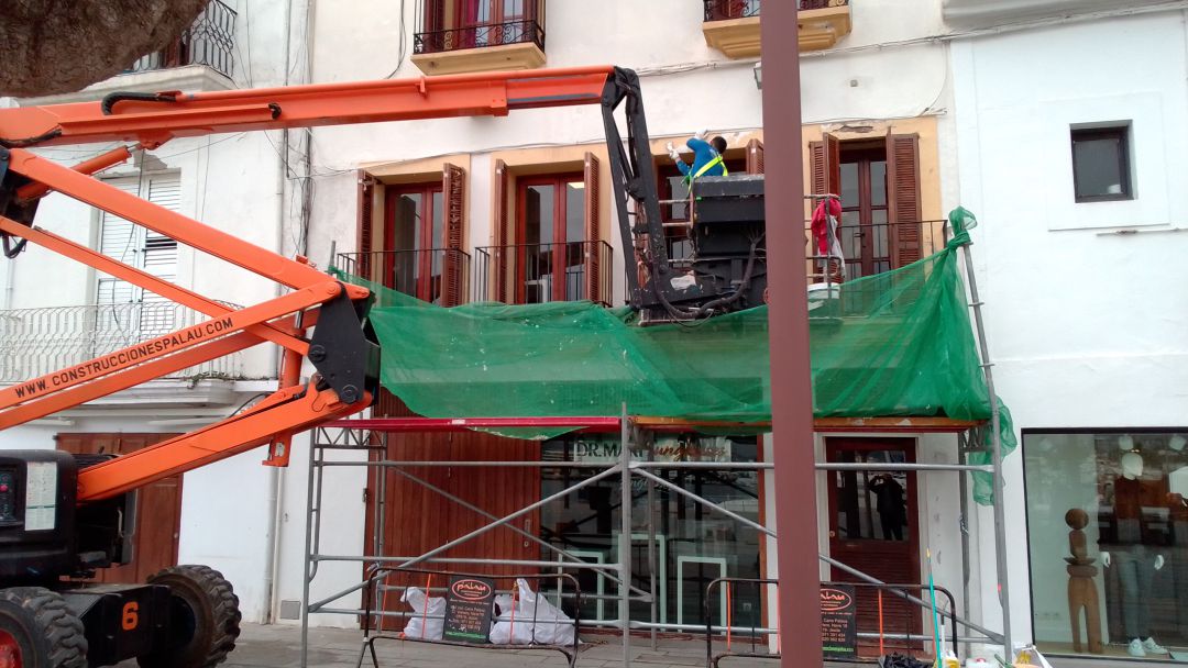 Obras en la zona del puerto de Ibiza Obras en la zona del puerto de Ibiza