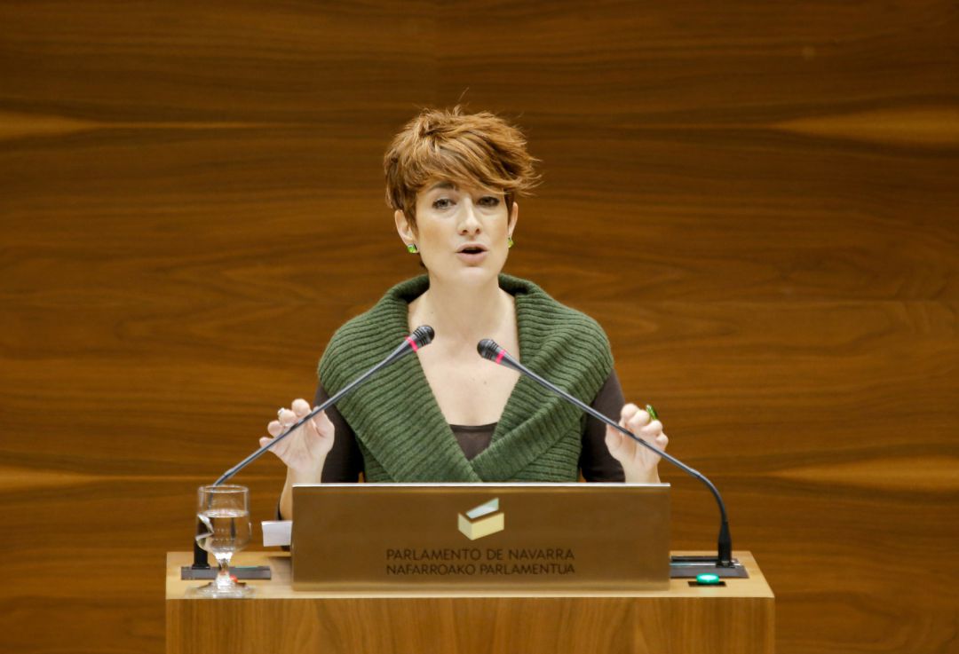 Bakartxo Ruiz, portavoz de EH-Bildu, en el Parlamento de navarra Bakartxo Ruiz, portavoz de EH-Bildu, en el Parlamento de navarra