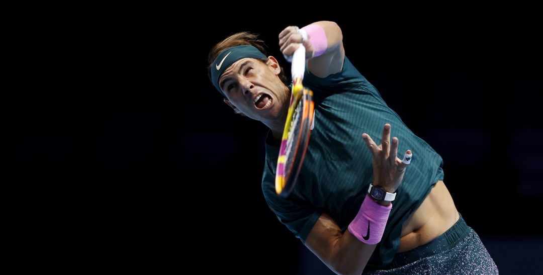 Rafa Nadal, durante su estreno en el Masters Rafa Nadal, durante su estreno en el Masters