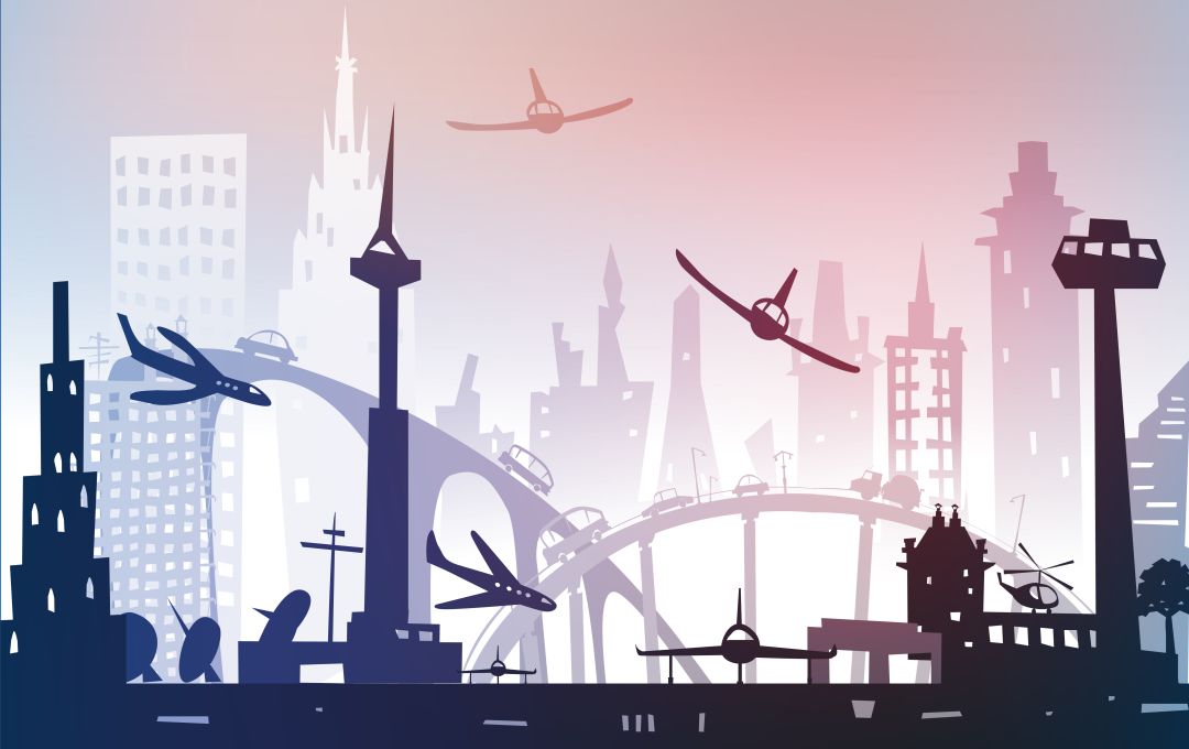 Ilustración ciudad vigilada Ilustración ciudad vigilada