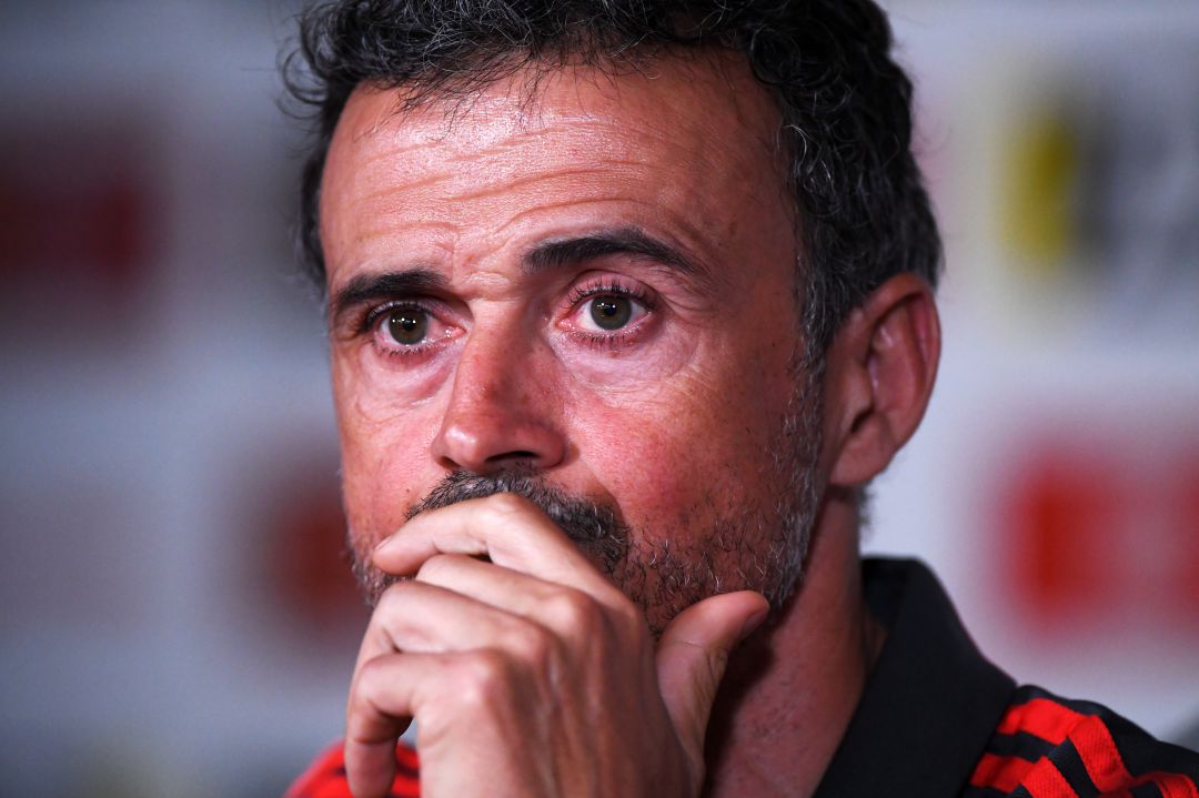 Luis Enrique, en rueda de prensa Luis Enrique, en rueda de prensa