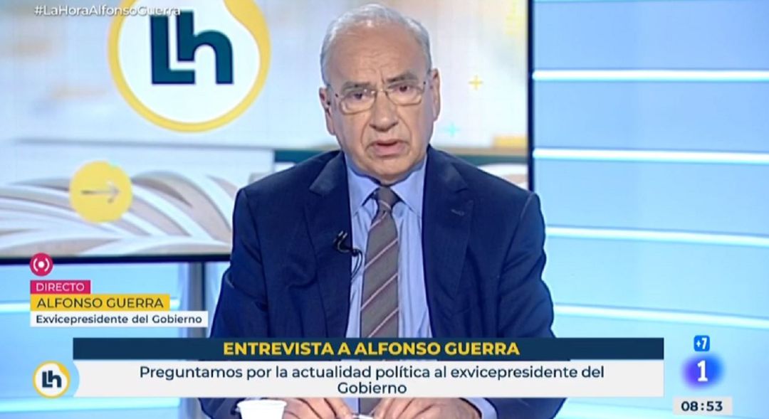 El exvicepresidente del Gobierno Alfonso Guerra. El exvicepresidente del Gobierno Alfonso Guerra.