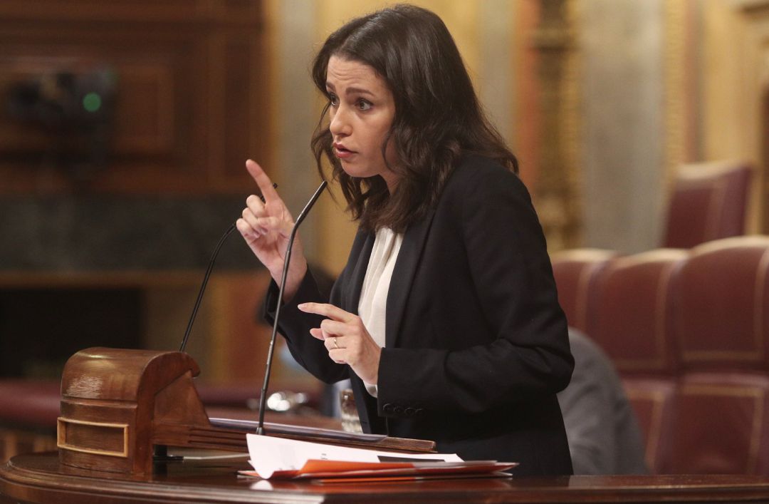 La presidenta de Ciudadanos, Inés Arrimadas, interviene en el Congreso de los Diputados. La presidenta de Ciudadanos, Inés Arrimadas, interviene en el Congreso de los Diputados.