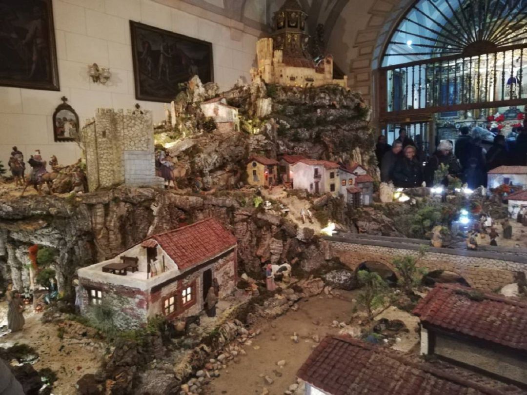 Belén instalado en la ermita del Cristo del Mercado en el 2019 Belén instalado en la ermita del Cristo del Mercado en el 2019