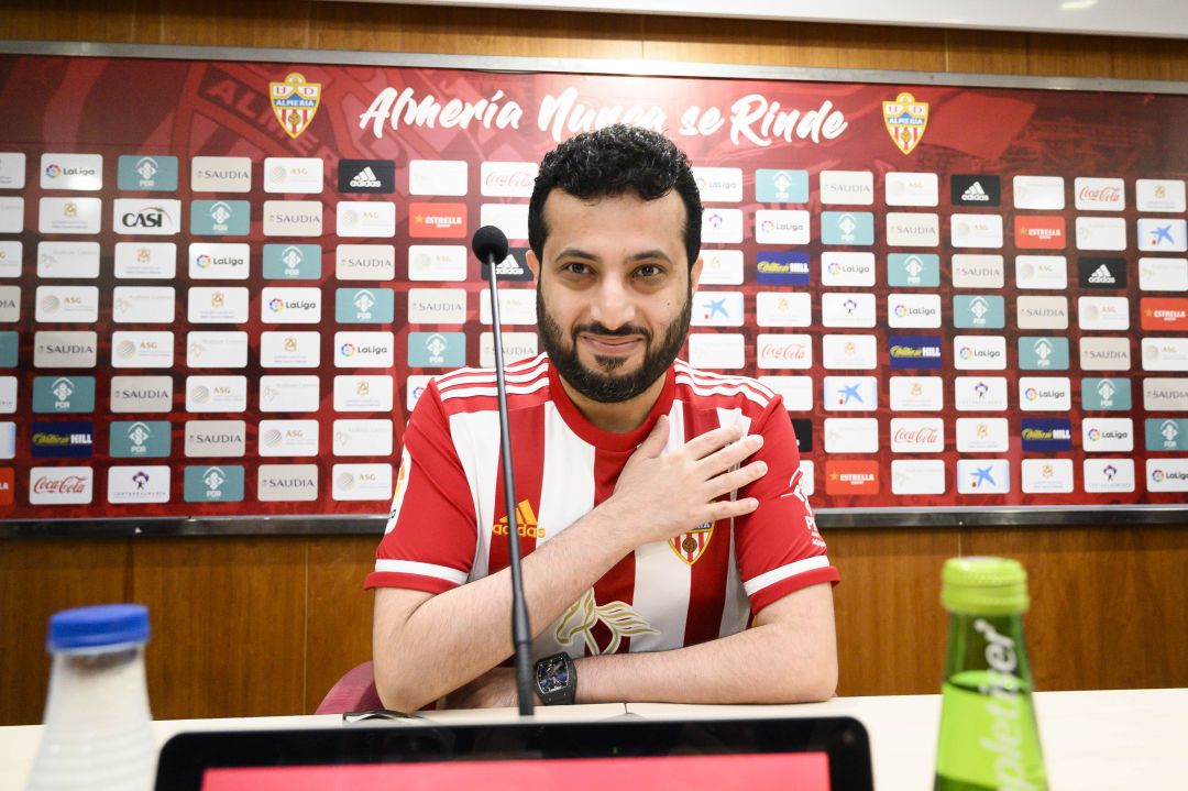 Turki Al-Sheikh, en Almería. Turki Al-Sheikh, en Almería.