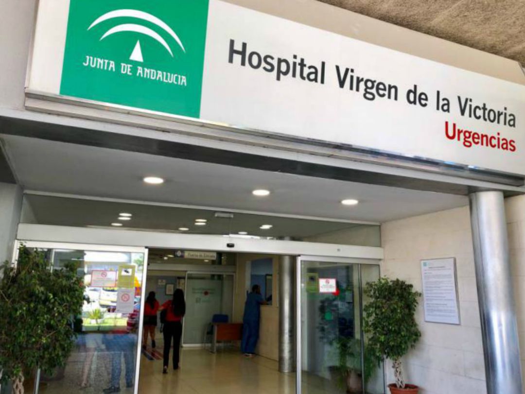 Entrada de las urgencias del Hospital Virgen de la Victoria Entrada de las urgencias del Hospital Virgen de la Victoria