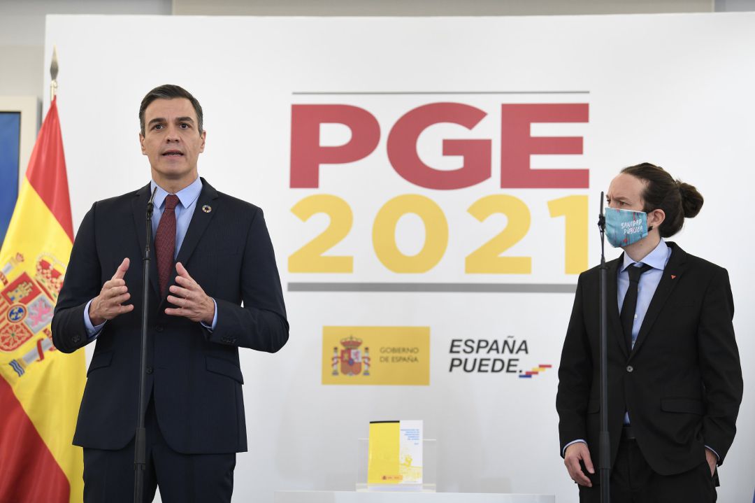 El presidente del gobierno, Pedro Sánchez , junto al vicepresidente Pablo Iglesias El presidente del gobierno, Pedro Sánchez , junto al vicepresidente Pablo Iglesias
