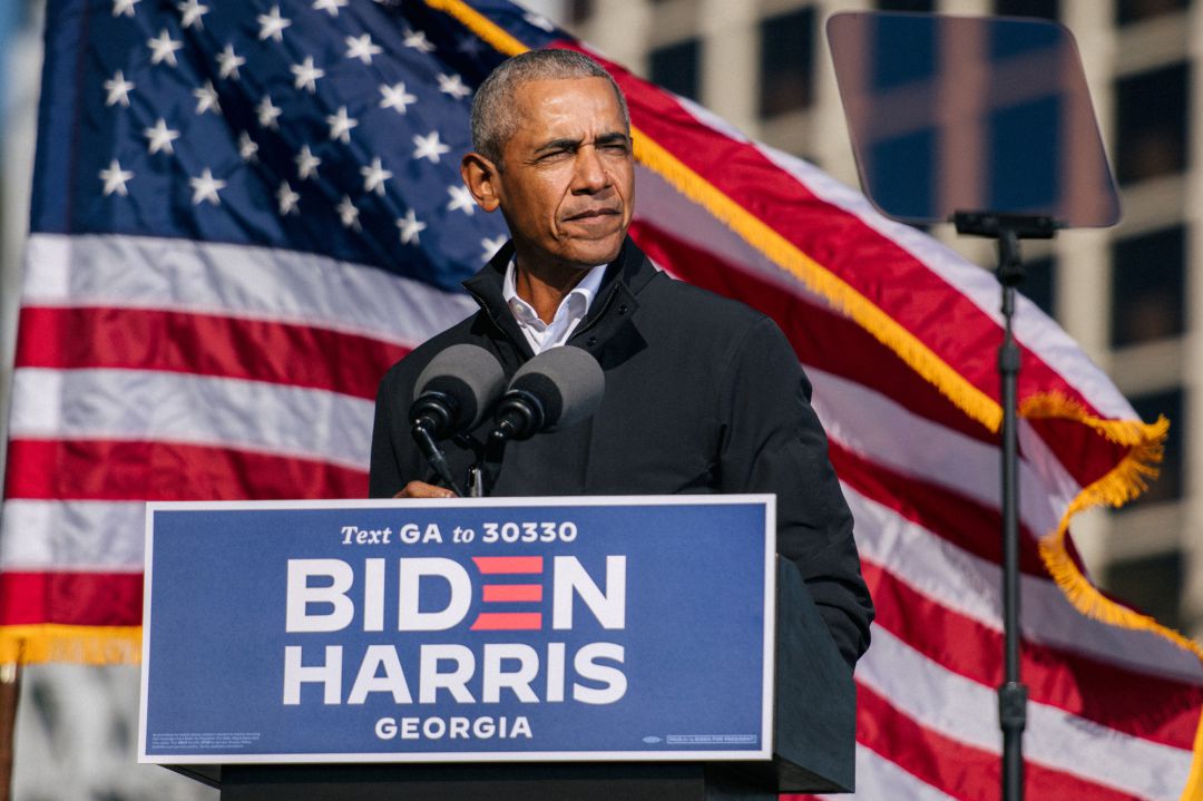 Barack Obama, en un mitin celebrado en Atlanta el pasado 2 de noviembre. Barack Obama, en un mitin celebrado en Atlanta el pasado 2 de noviembre.