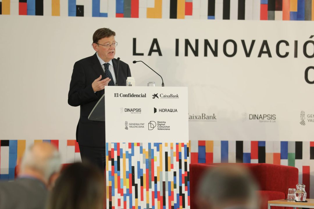 El president de la Generalitat, Ximo Puig, en la clausura del foro en Distrito Digital. El president de la Generalitat, Ximo Puig, en la clausura del foro en Distrito Digital.
