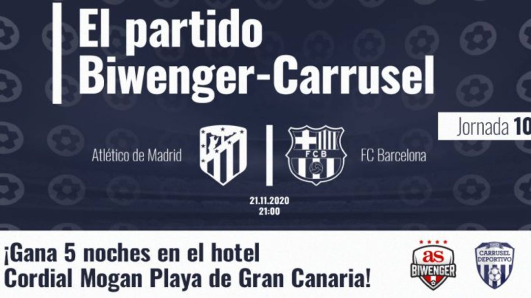 El partido de Biwenger y Carrusel. El partido de Biwenger y Carrusel.