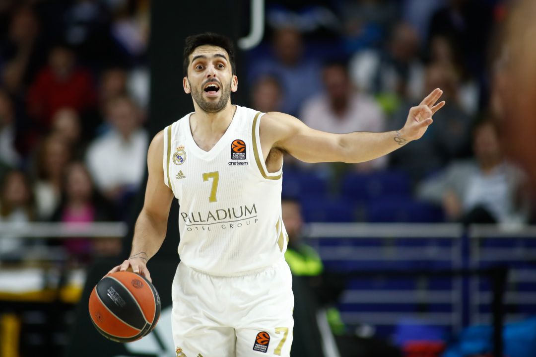 Facundo Campazzo, en un partido con el Real Madrid Facundo Campazzo, en un partido con el Real Madrid