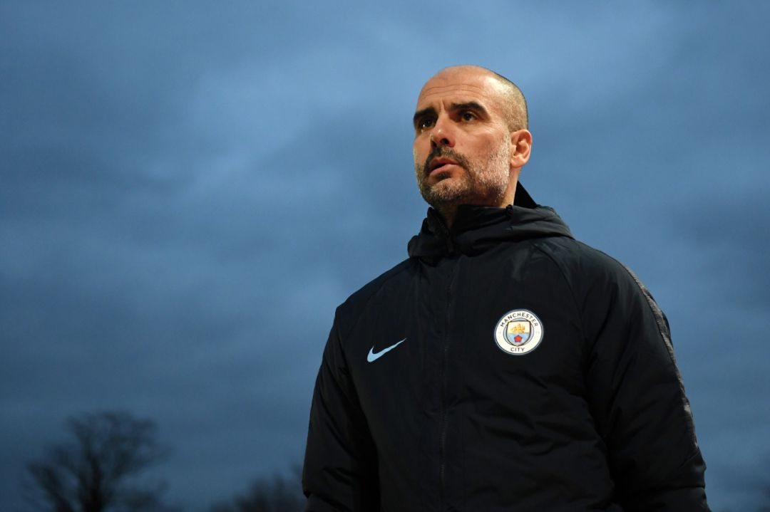 Pep Guardiola, con el Manchester City Pep Guardiola, con el Manchester City