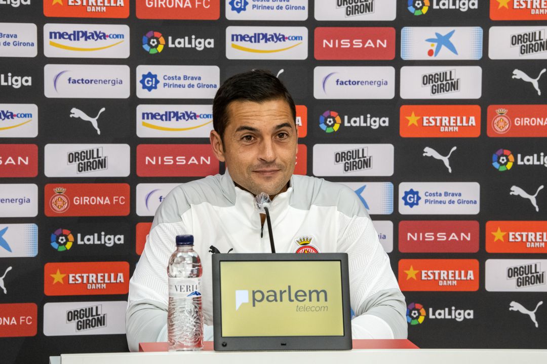 Francisco, durant una roda de premsa. Francisco, durant una roda de premsa.