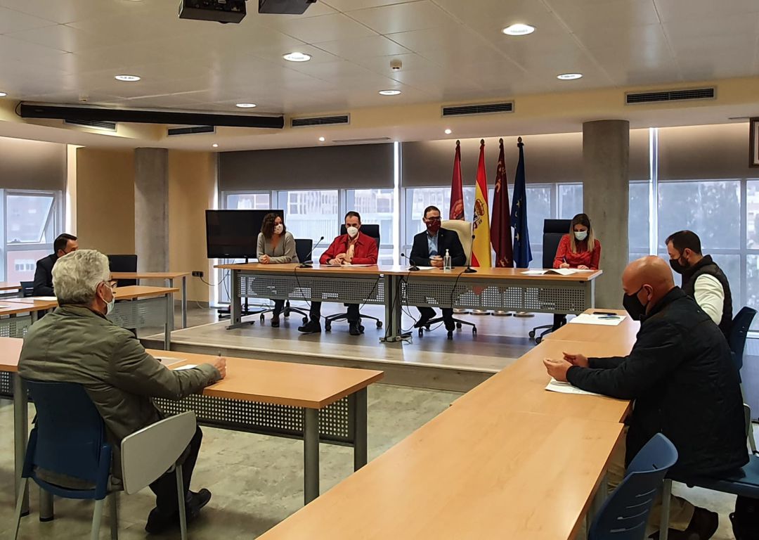 Reunión de la Mesa del Ferrocarril de Lorca Reunión de la Mesa del Ferrocarril de Lorca