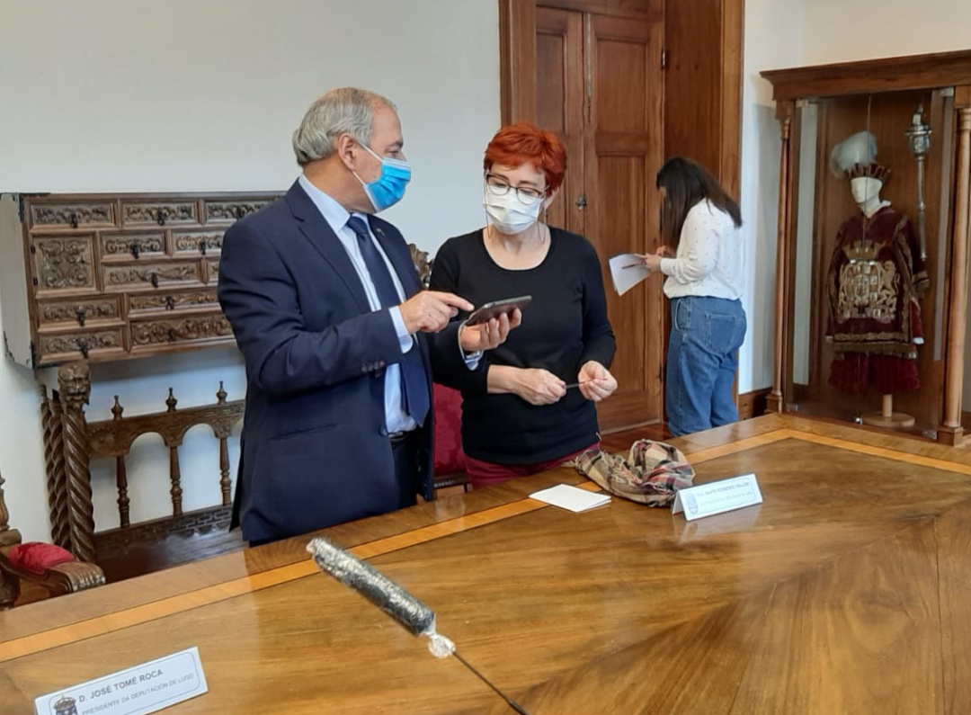 Presidente y Vicepresidente de la Diputación de Lugo durante la rueda de prensa en la que se informaba de la liquidación de SUPLUSA. Presidente y Vicepresidente de la Diputación de Lugo durante la rueda de prensa en la que se informaba de la liquidación de SUPLUSA.