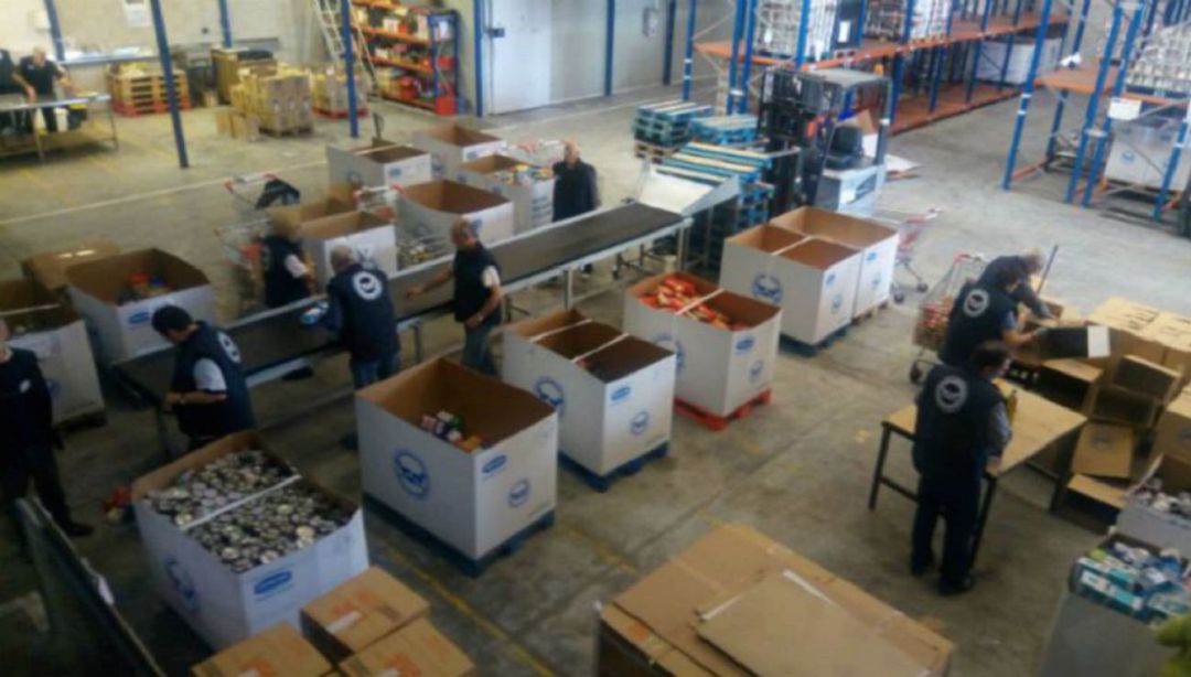 Imagen del almacén del Banco de Alimentos de Navarra Imagen del almacén del Banco de Alimentos de Navarra