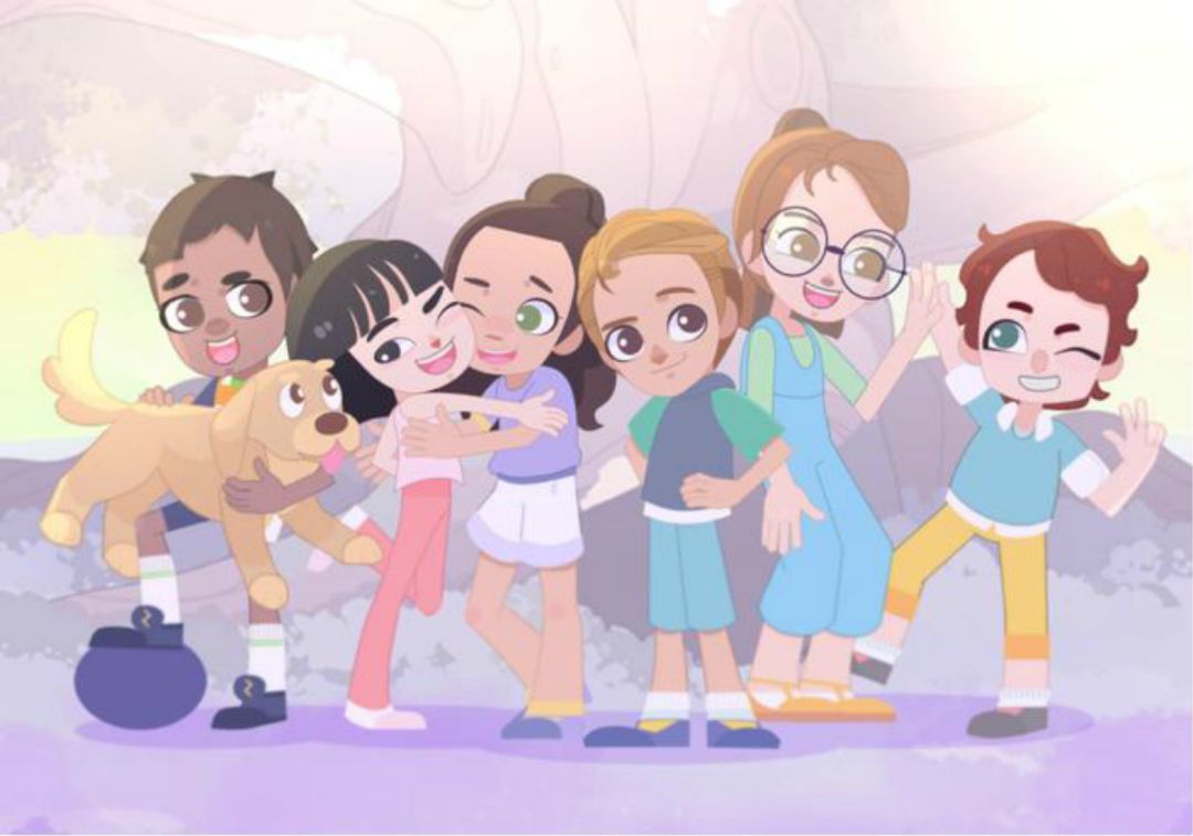 La pandilla animada del corto "El secreto de Ana" La pandilla animada del corto "El secreto de Ana"