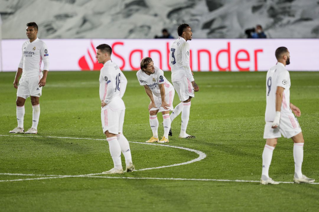 Casemiro, Militao, Benzema, Jovic y Modric Casemiro, Militao, Benzema, Jovic y Modric