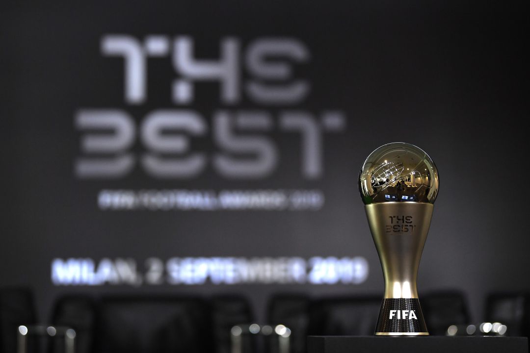 Trofeo 'The Best' en la gala de Milán 2019 Trofeo 'The Best' en la gala de Milán 2019