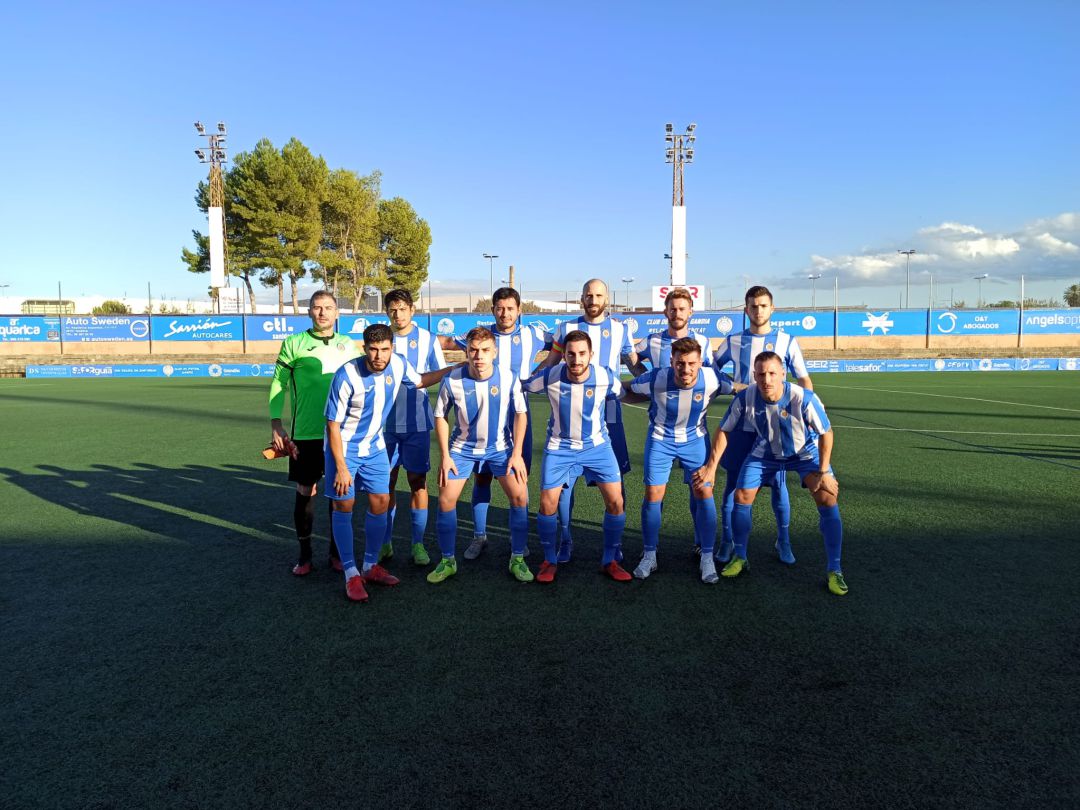 Once inicial del CF Gandia contra el Pedreguer Once inicial del CF Gandia contra el Pedreguer