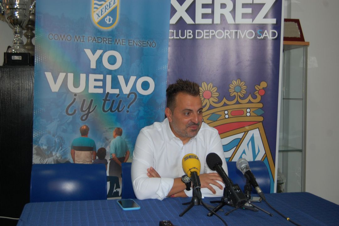 Joaquín Poveda durante la rueda de prensa del viernes Joaquín Poveda durante la rueda de prensa del viernes