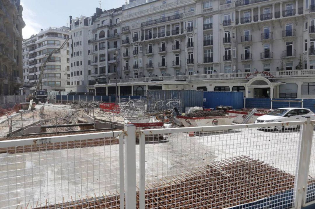 Se complica la obra en el tramo cercano a La Concha Se complica la obra en el tramo cercano a La Concha